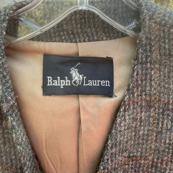 Vintage size 10 Ralph Lauren Women's Gray Tweed wool Jacket